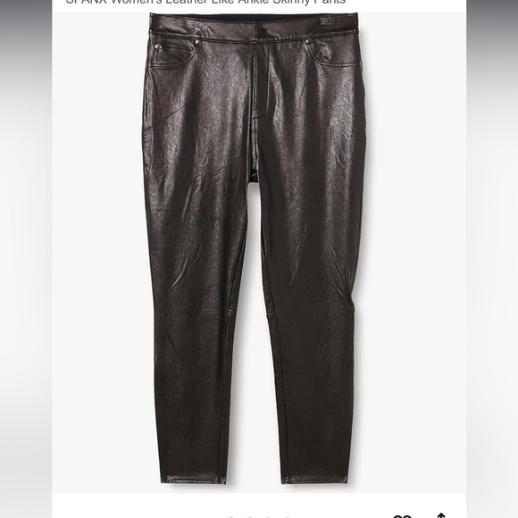 SPANX Pants - SPANX Women's Leather Skinny Pants Leggings Size M